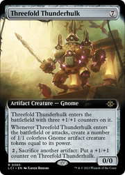 Threefold Thunderhulk (LCI-390) - The Lost Caverns of Ixalan: (Extended Art) Foil
