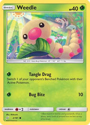 Weedle (2) 002/181  - Reverse Holofoil SM  Team Up - Common