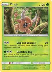 Pinsir 009  SM  Team Up - Rare