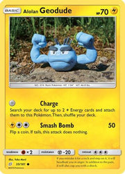 Alolan Geodude (35) 035/181  - Reverse Holofoil SM  Team Up - Common