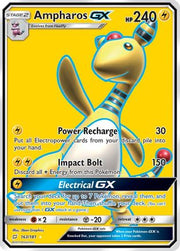 Ampharos GX (Full Art) 163  - Holofoil SM  Team Up - Ultra Rare