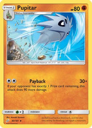 Pupitar 080  - Reverse Holofoil SM  Team Up - Uncommon