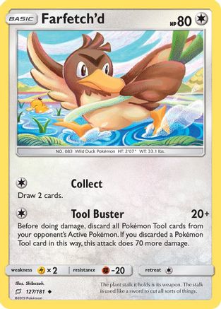 Farfetch'd 127/181  - Reverse Holofoil SM  Team Up - Uncommon