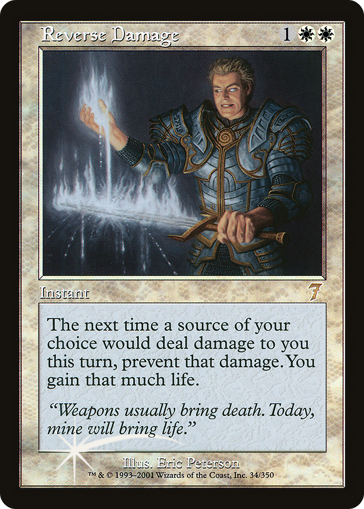 Reverse Damage (7ED-34★) - Seventh Edition Foil