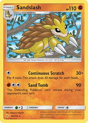 Sandslash 084  - Reverse Holofoil SM  Unbroken Bonds - Rare