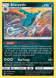 Sharpedo 111/214  SM  Unbroken Bonds - Rare