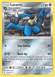 Lucario 126/214  - Reverse Holofoil SM  Unbroken Bonds - Holo Rare