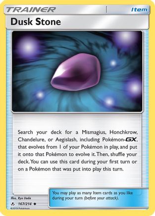Dusk Stone 167/214  SM  Unbroken Bonds - Uncommon