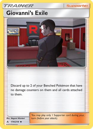 Giovanni's Exile 174/214  SM  Unbroken Bonds - Uncommon