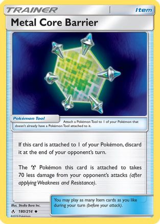 Metal Core Barrier 180/214  SM  Unbroken Bonds - Uncommon