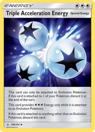 Triple Acceleration Energy 190/214  SM  Unbroken Bonds - Uncommon