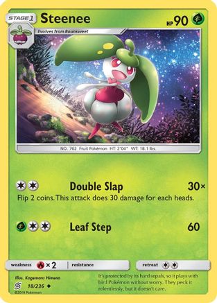Steenee 018  - Reverse Holofoil SM  Unified Minds - Uncommon
