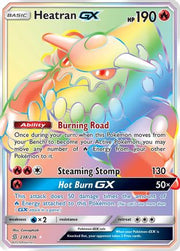 Heatran GX (Secret) 238  - Holofoil SM  Unified Minds - Secret Rare