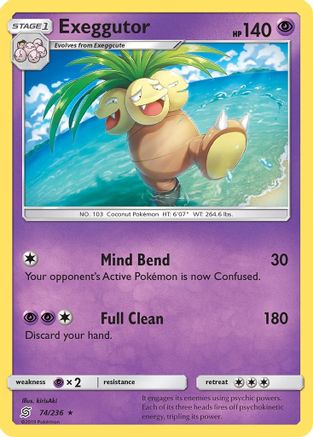 Exeggutor 074  SM  Unified Minds - Rare
