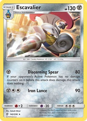 Escavalier 142  SM  Unified Minds - Rare