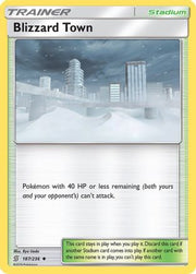 Blizzard Town 187  - Reverse Holofoil SM  Unified Minds - Uncommon