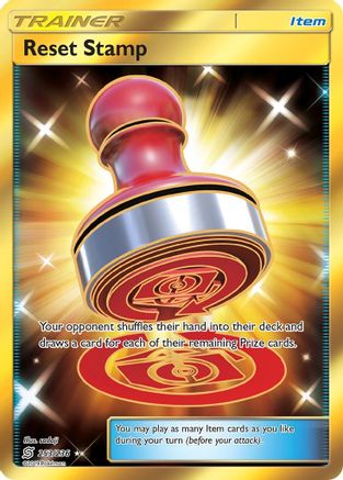 Reset Stamp (Secret) 253  - Holofoil SM  Unified Minds - Secret Rare