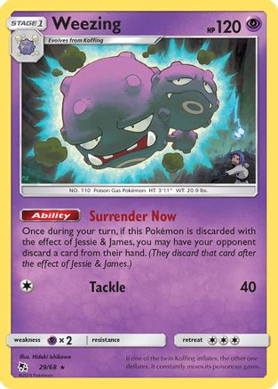 Weezing 029/68  Hidden Fates - Rare