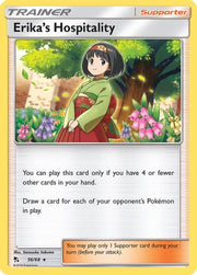 Erika's Hospitality 056/68  - Reverse Holofoil Hidden Fates - Rare