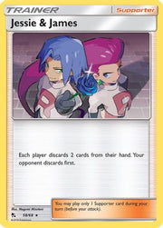 Jessie & James 058/68  - Reverse Holofoil Hidden Fates - Holo Rare