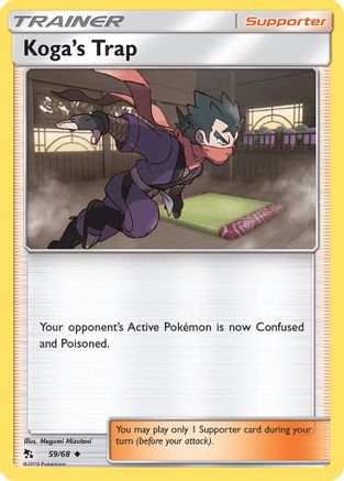 Koga's Trap 059/68  - Reverse Holofoil Hidden Fates - Uncommon