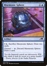 Mnemonic Sphere (NEO-064) - Kamigawa: Neon Dynasty Foil