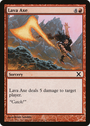 Lava Axe (10E-215) - Tenth Edition Foil