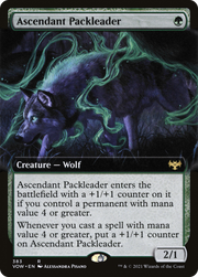 Ascendant Packleader (VOW-383) - Innistrad: Crimson Vow: (Extended Art) Foil