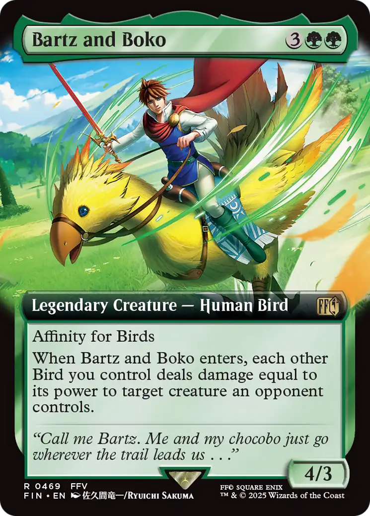 Bartz and Boko (FIN-469) - FINAL FANTASY: (Extended Art)