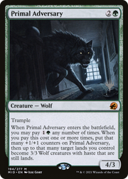 Primal Adversary (PPMID-194) - Innistrad: Midnight Hunt Promos