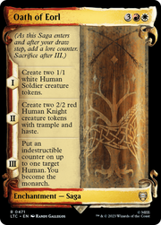 Oath of Eorl (LTC-471) - Tales of Middle-earth Commander: (Showcase) Foil