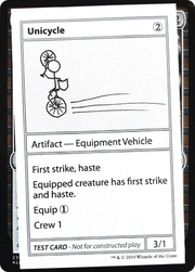 Unicycle (CMB1-110) - Mystery Booster Playtest Cards 2021