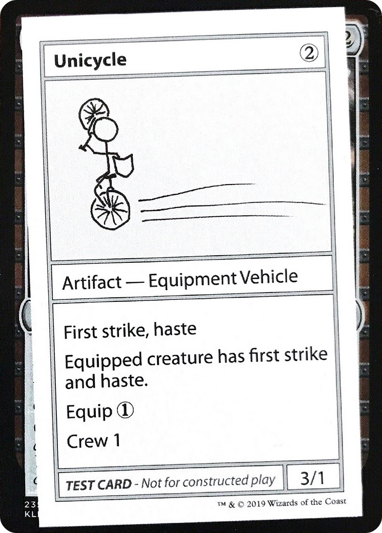 Unicycle (CMB1-110) - Mystery Booster Playtest Cards 2021