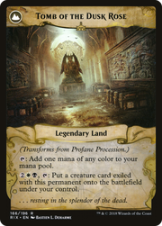 Profane Procession // Tomb of the Dusk Rose (RIX-166) - Rivals of Ixalan: (compasslanddfc) Foil