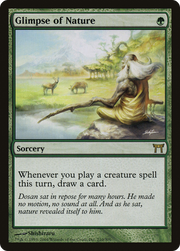 Glimpse of Nature (CHK-210) - Champions of Kamigawa Foil