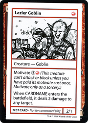 Lazier Goblin (CMB1-056) - Mystery Booster Playtest Cards 2021