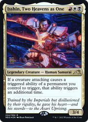 Isshin, Two Heavens as One (PRE-224) - Kamigawa: Neon Dynasty Promos Foil