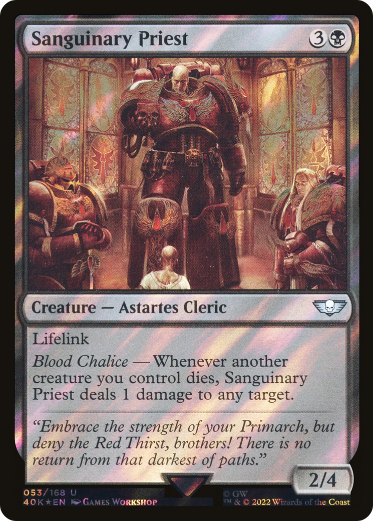 Sanguinary Priest (40K-053) - Warhammer 40,000 Commander Foil