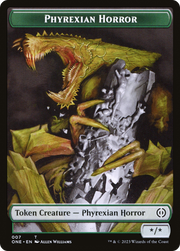 Phyrexian Horror (TONE-007) - Phyrexia: All Will Be One Tokens Foil