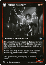 Voltaic Visionary // Volt-Charged Berserker (DBL-450) - Innistrad: Double Feature: (Double Faced Transform) Foil