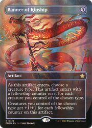 Banner of Kinship (Borderless) (Mana Foil) (FDN-413) - Foundations (Borderless) Foil
