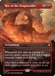 Rite of the Dragoncaller (Borderless) (FDN-331) - Foundations (Borderless)