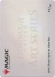 Ajani, Sleeper Agent // Ajani, Sleeper Agent (ADMU-042) - Dominaria United Art Series (Borderless)