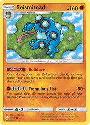 Seismitoad 117/236  - Reverse Holofoil SM  Cosmic Eclipse - Rare
