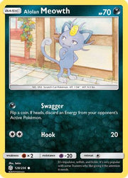 Alolan Meowth 128/236  SM  Cosmic Eclipse - Common
