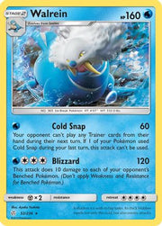 Walrein 052/236  - Reverse Holofoil SM  Cosmic Eclipse - Rare