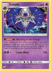 Lunala 102/236  - Holofoil SM  Cosmic Eclipse - Holo Rare