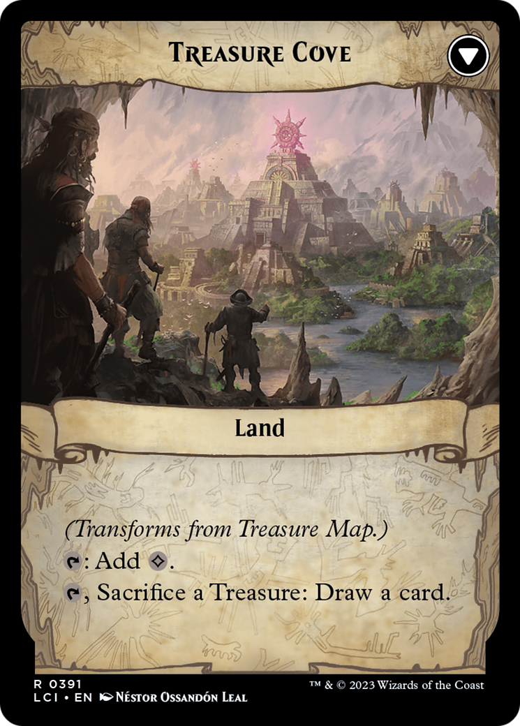 Treasure Map // Treasure Cove (LCI-391) - The Lost Caverns of Ixalan: (Extended Art)