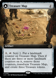 Treasure Map // Treasure Cove (LCI-391) - The Lost Caverns of Ixalan: (Extended Art)