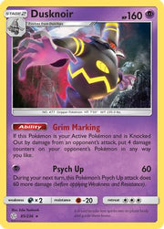 Dusknoir 085  - Reverse Holofoil SM  Cosmic Eclipse - Holo Rare